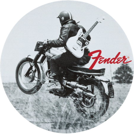 Fender Vintage Ads 4-Pk Coaster Set Black and White