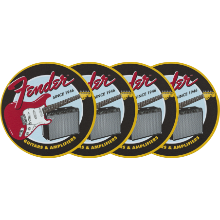 Fender 1946 Guitars & Amps Coaster Set
