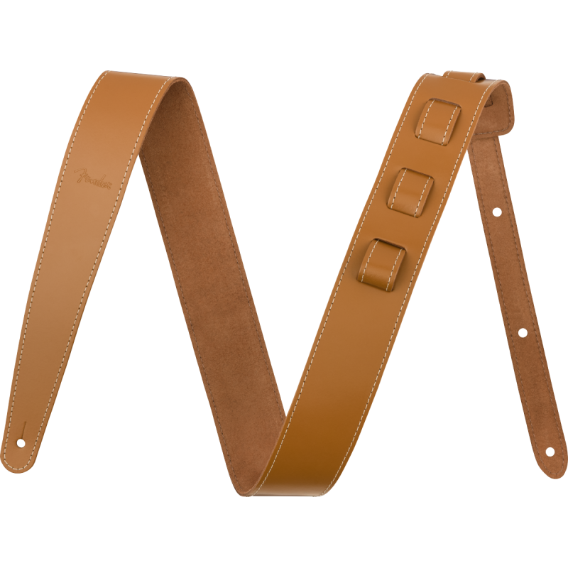 Fender 2" Essentials Leather Strap Tan