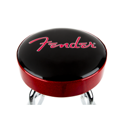 Fender Red Sparkle Logo Barstool Black/Red Sparkle 30"