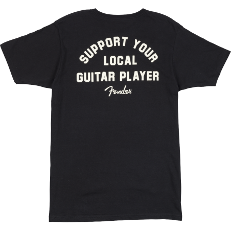 Fender Support Your Local Guitar Player Tee Black M