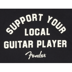 Fender Support Your Local Guitar Player Tee Black M