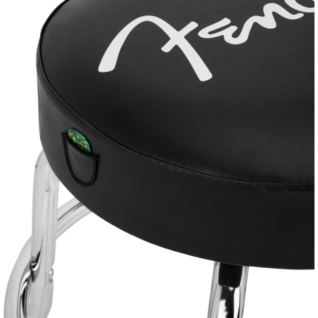 Fender Spaghetti Logo Pick Pouch Barstool Black/Chrome 24"
