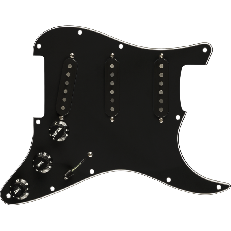 Fender Pre-Wired Strat Pickguard Pure Vintage '59 w/RWRP Midde Black 11 Hole PG