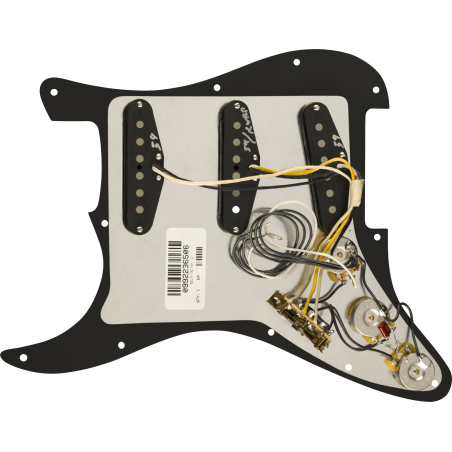 Fender Pre-Wired Strat Pickguard Pure Vintage '59 w/RWRP Midde Black 11 Hole PG