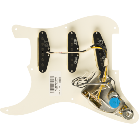 Fender Pre-Wired Strat Pickguard Eric Johnson Signature Parchment 8 Hole PG