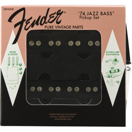Fender Pure Vintage '74 Jazz Bass Pickup Set Black