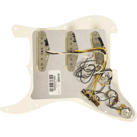 Fender Pre-Wired Strat Pickguard Pure Vintage '65 w/RWRP Middle Parchment 11 Hole PG