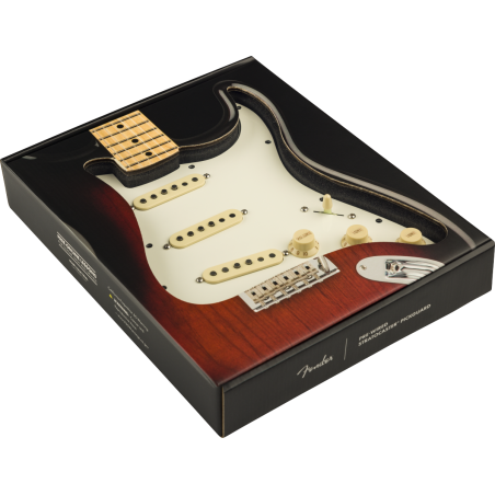 Fender Pre-Wired Strat Pickguard Pure Vintage '65 w/RWRP Middle Parchment 11 Hole PG