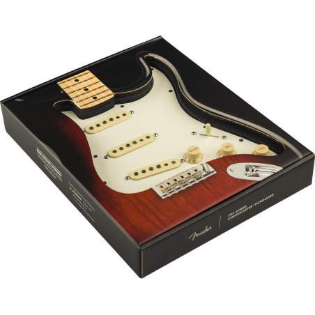 Fender Pre-Wired Strat Pickguard Pure Vintage '59 w/RWRP Midde Parchment 11 Hole PG