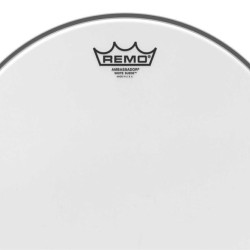 REMO Ambassador White Suede 10" BA-0810-WS