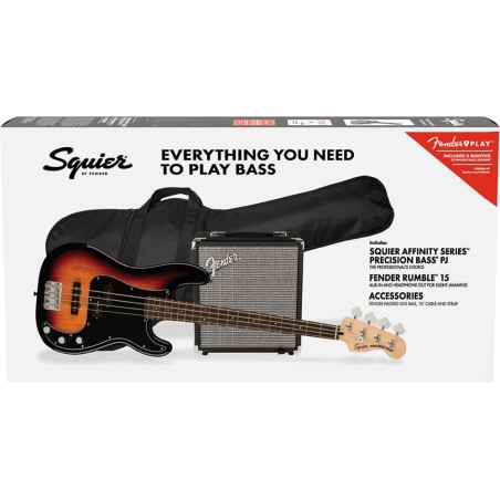 Squier Affinity Precision Bass PJ Pack LRL 3TS R15