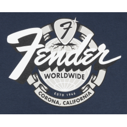 Fender World Wide Tee Vintage Navy XL