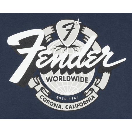 Fender World Wide Tee Vintage Navy XL
