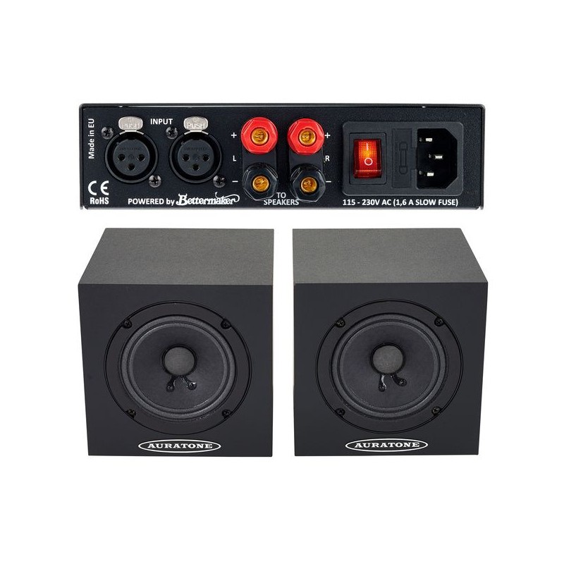 Auratone 5C Super Sound Amp Set Black