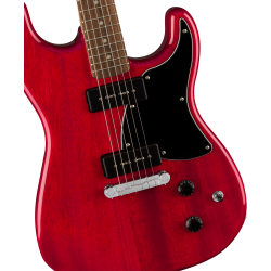 Squier Paranormal Strat-O-Sonic LRL BPG Crimson Red Transparent