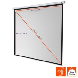 celexon Canvas Roller Blind Economy 300 x 300 cm