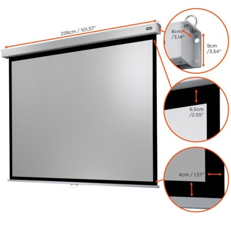 celexon Canvas Roller Blind Professional Plus 240 x 180 cm