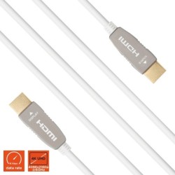 celexon UHD Optical Fiber HDMI 2.0b Active Cable 50m White