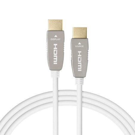 celexon UHD Optical Fiber HDMI 2.0b Active Cable 50m White