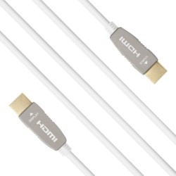 celexon UHD Optical Fiber HDMI 2.0b Active Cable 50m White