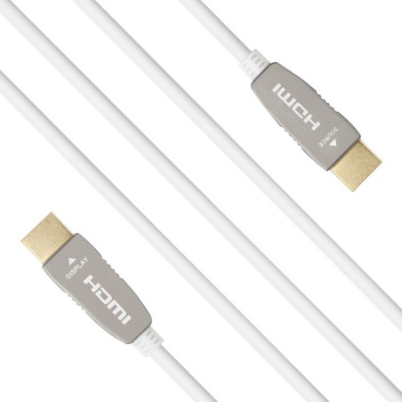 celexon UHD Optical Fiber HDMI 2.0b Active Cable 50m White
