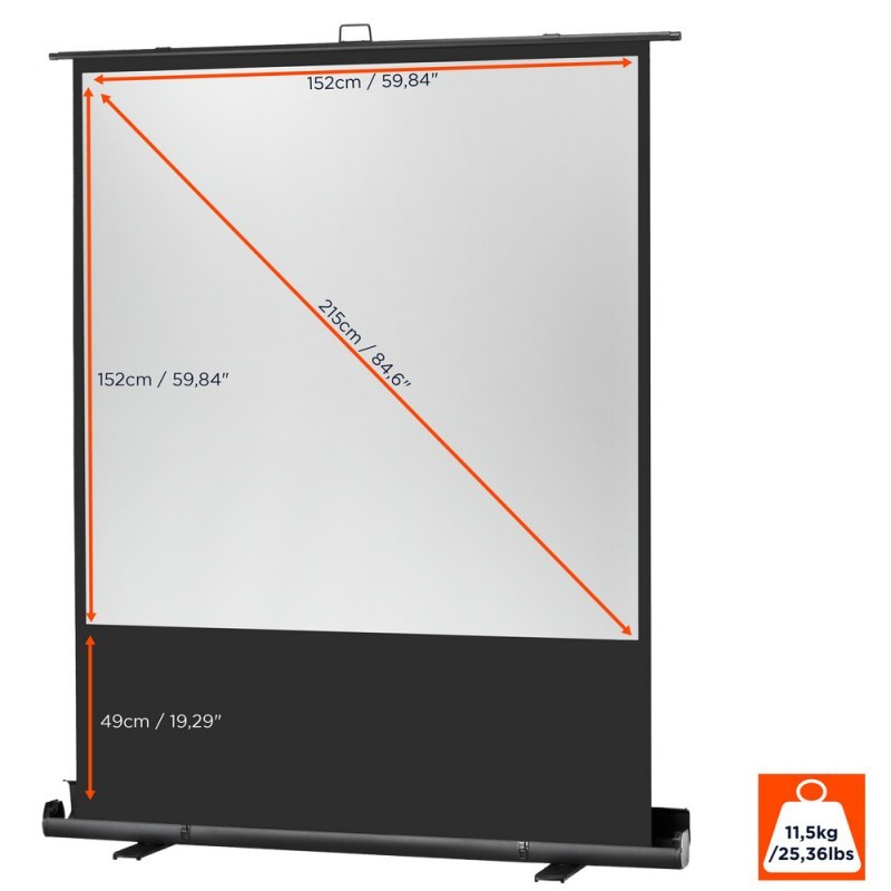 celexon Screen Ultramobil Plus Professional 160 x 160 cm