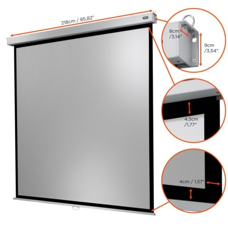 celexon Canvas Roller Blind Professional Plus 200 x 200 cm
