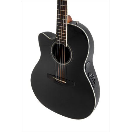 Ovation Celebrity CS Standard Mid Cutaway Black Left Handed