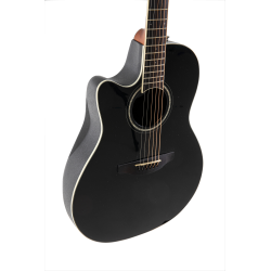 Ovation Celebrity CS Standard Mid Cutaway Black Left Handed