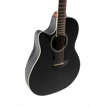 Ovation Celebrity CS Standard Mid Cutaway Black Left Handed