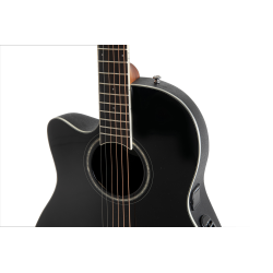 Ovation Celebrity CS Standard Mid Cutaway Black Left Handed