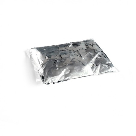 THE CONFETTI MAKER Slow-fall Metallic Confetti Rectangles Silver 10 kg