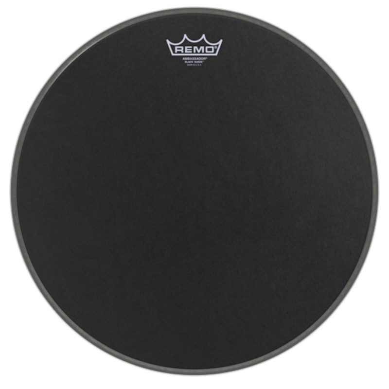 REMO Ambassador Black Suede 12" BA-0812-ES