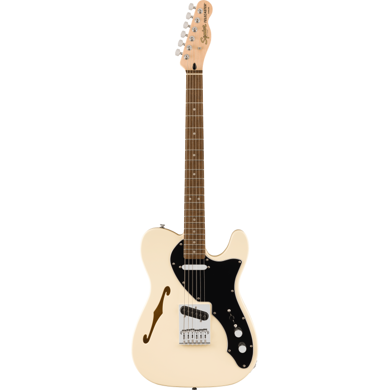 Squier Affinity Series Telecaster Thinline LRL BPG Olympic White