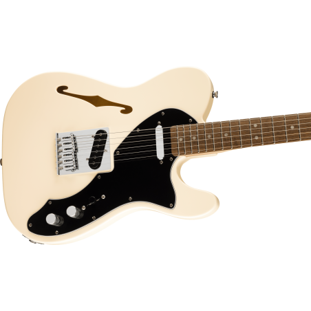 Squier Affinity Series Telecaster Thinline LRL BPG Olympic White