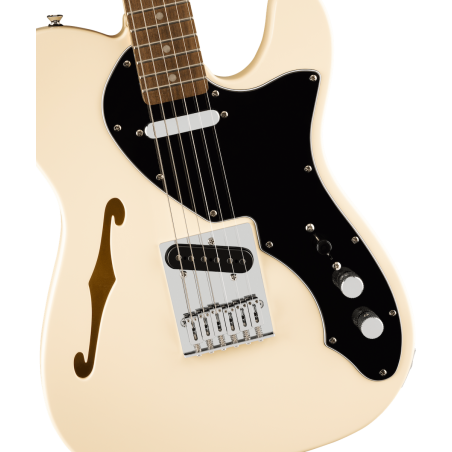 Squier Affinity Series Telecaster Thinline LRL BPG Olympic White