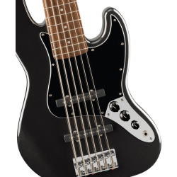 Squier Affinity Series Jazz Bass VI LRL BPG Black Metallic