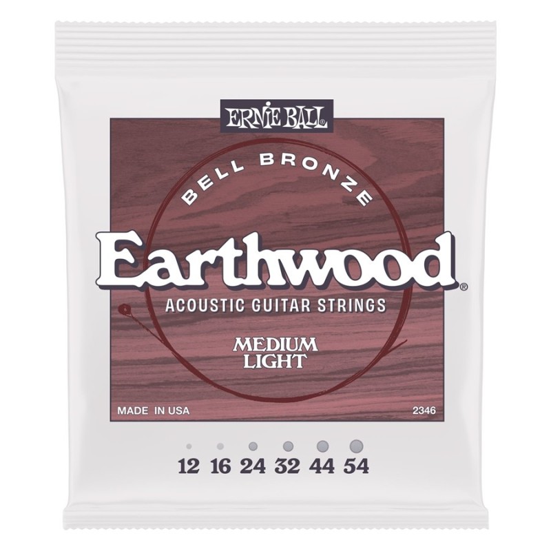 Ernie Ball 2346 Earthwood Bell Bronze Acoustic Medium Light
