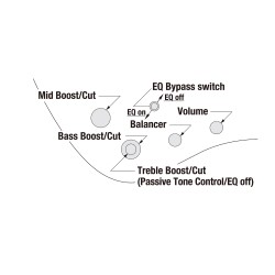 Ibanez EHB600-WNF Walnut Flat