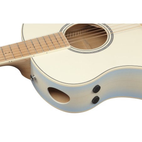 Ibanez AAM370M2E-AIB Transparent Antique White Ice Blue Open Pore