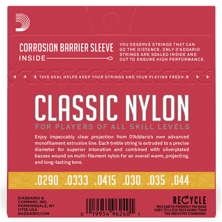 D'Addario EJ27N 3/4 Classic Nylon