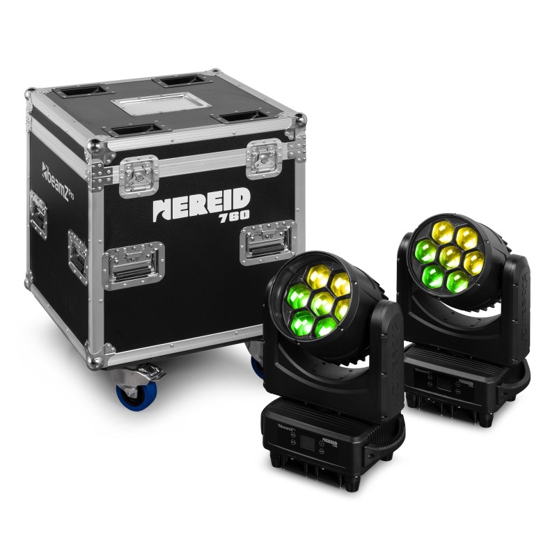 Beamz Nereid760 2pcs con flightcase