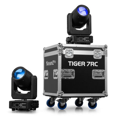 Beamz Tiger 7RC 2pcs con flightcase