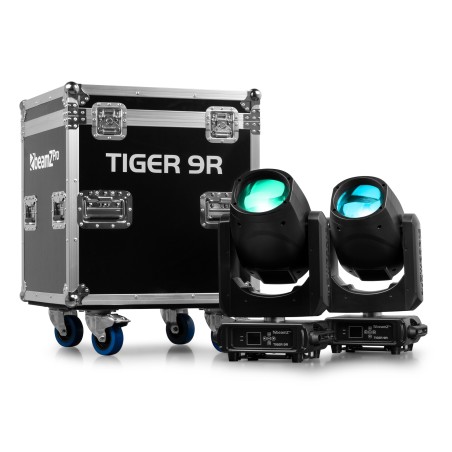 Beamz Tiger 9R 2pcs con flightcase