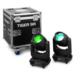 Beamz Tiger 9R 2pcs con flightcase