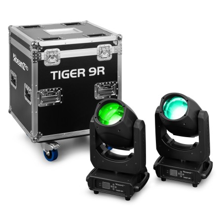 Beamz Tiger 9R 2pcs con flightcase