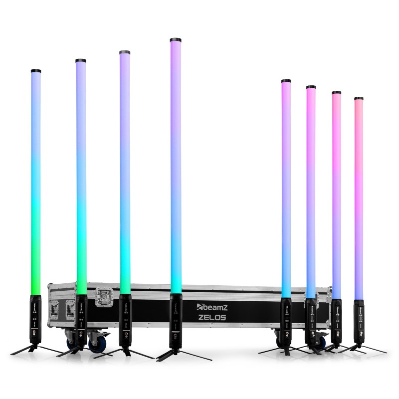 Beamz Zelos Tube Set con flightcase