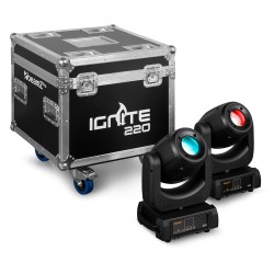 Beamz Ignite220 2pcs con flightcase