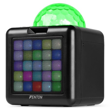 FENTON Kar15b Karaoke Sp.2mic.bt.led Batt Bl